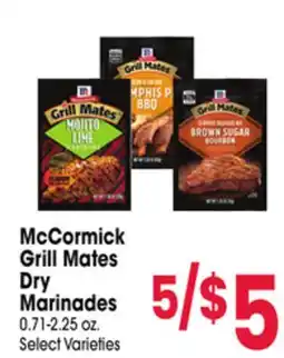 Jewel-Osco McCormick Grill Mates Dry Marinades offer
