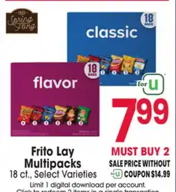 Jewel-Osco Frito Lay Multipacks Multipacks offer
