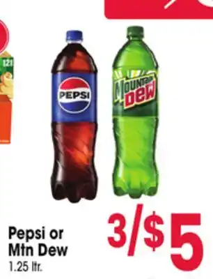 Jewel-Osco Pepsi or Mtn Dew offer