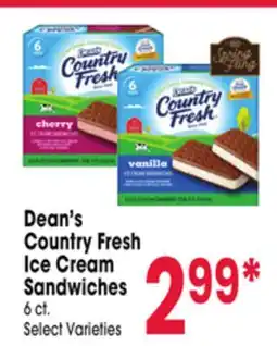Jewel-Osco Dean's Country Fresh Ice Cream Sandwiches offer
