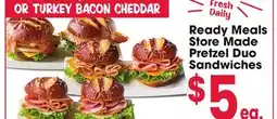 Jewel-Osco Ready Meals Store Made Pretzel Duo Sandwiches offer