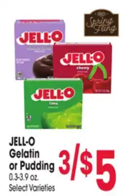 Jewel-Osco JELL-O Gelatin or Pudding offer