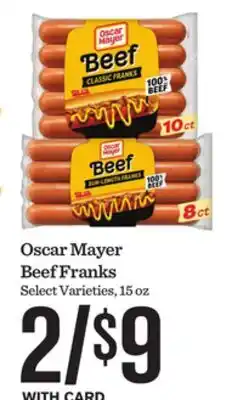 Mariano's Oscar Mayer Beef Franks offer