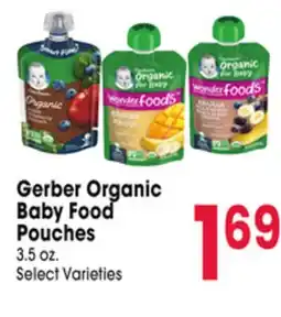 Jewel-Osco Gerber Organic Baby Food Pouches offer