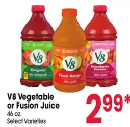 Jewel-Osco V8 Vegetable or Fusion Juice offer
