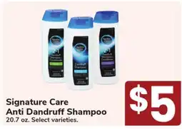 Jewel-Osco Signature Care Anti Dandruff Shampoo offer