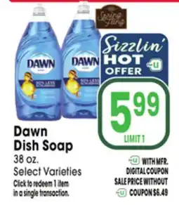 Jewel-Osco Dawn Dish Soap offer
