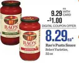 Mariano's Rao's Pasta Sauce offer