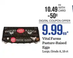 Mariano's Vital Farms Pasture-Raised Eggs offer