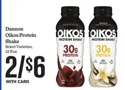 Mariano's Dannon Oikos Protein Shake offer