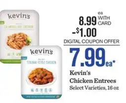 Mariano's Kevin's Chicken Entrees offer