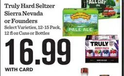 Mariano's Truly Hard Seltzer Sierra Nevada or Founders offer