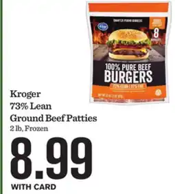 Mariano's Kroger 73% Lean Ground Beef Patties offer