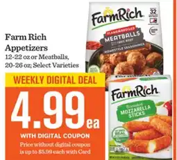 Mariano's Farm Rich Appetizers offer