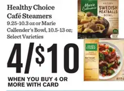 Mariano's Healthy Choice Café Steamers offer
