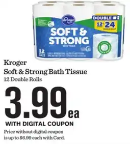 Mariano's Kroger Soft & Strong Bath Tissue offer