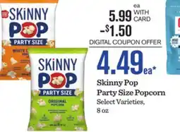 Mariano's Skinny Pop Party Size Popcorn offer