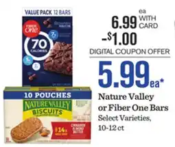 Mariano's Nature Valley or Fiber One Bars offer