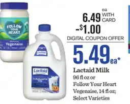 Mariano's Lactaid Milk offer