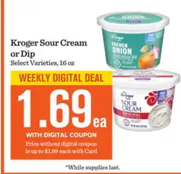 Mariano's Kroger Sour Cream or Dip offer