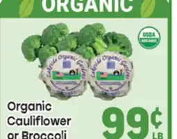 Tony’s Fresh Market Organic Cauliflower or Broccoli offer