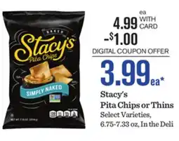 Mariano's Stacy's Pita Chips or Thins offer