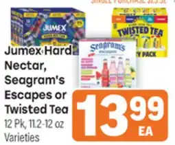 Tony’s Fresh Market Jumex Hard Nectar, Seagram's Escapes or Twisted Tea offer
