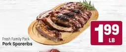 Tony’s Fresh Market Pork Spareribs offer