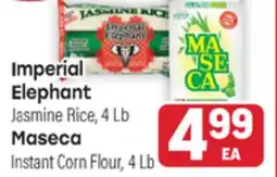 Tony’s Fresh Market Imperial Elephant Jasmine Rice, 4 Lb Maseca Instant Corn Flour, 4 Lb offer