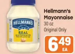 Tony’s Fresh Market Hellmann's Mayonnaise offer