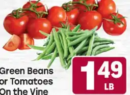 Tony’s Fresh Market Green Beans or Tomatoes On the Vine offer