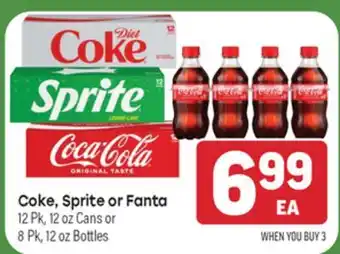 Tony’s Fresh Market Coke, Sprite or Fanta offer
