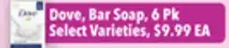 Tony’s Fresh Market Dove, Bar Soap offer