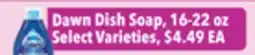 Tony’s Fresh Market Dawn Dish Soap offer