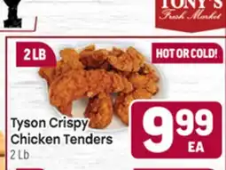 Tony’s Fresh Market Tyson Crispy Chicken Tenders offer