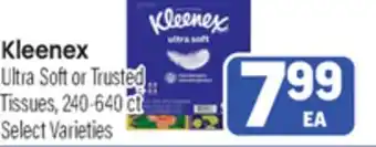 Tony’s Fresh Market Kleenex Ultra Soft or Trusted Tissues offer