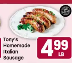 Tony’s Fresh Market Tony's Homemade Italian Sausage offer