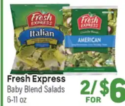 Tony’s Fresh Market Fresh Express Baby Blend Salads offer