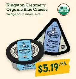 Sprouts Farmers Market Kingston Creamery Organic Blue Cheese offer