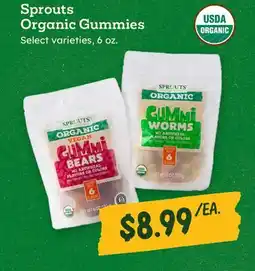Sprouts Farmers Market Sprouts Organic Gummies offer