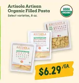 Sprouts Farmers Market Artisola Artisan Organic Filled Pasta offer