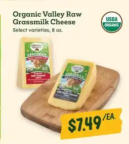 Sprouts Farmers Market Organic Valley Raw Grassmilk Cheese offer
