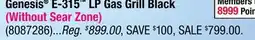 Ace Hardware Genesis E-315 LP Gas Grill Black offer