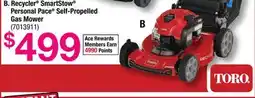 Ace Hardware Recycler SmartStow Personal Pace Self-Propelled Gas Mower offer