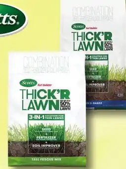 Ace Hardware Scotts Turf Builder Thick'R Lawn Seed, Fertilizer & Soil Improver offer
