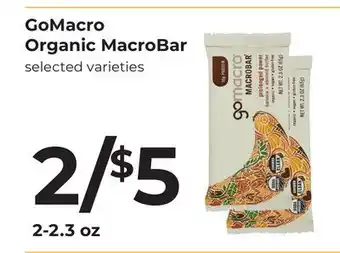 Lifethyme GoMacro Organic MacroBar offer