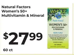 Lifethyme Natural Factors Women's 50+ Multivitamin & Mineral offer