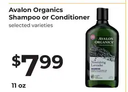 Lifethyme Avalon Organics Shampoo or Conditioner offer
