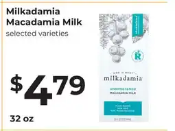 Lifethyme Milkadamia Macadamia Milk offer