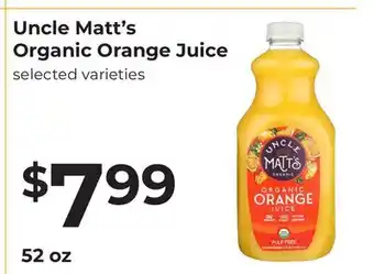 Lifethyme Uncle Matt's Organic Orange Juice offer